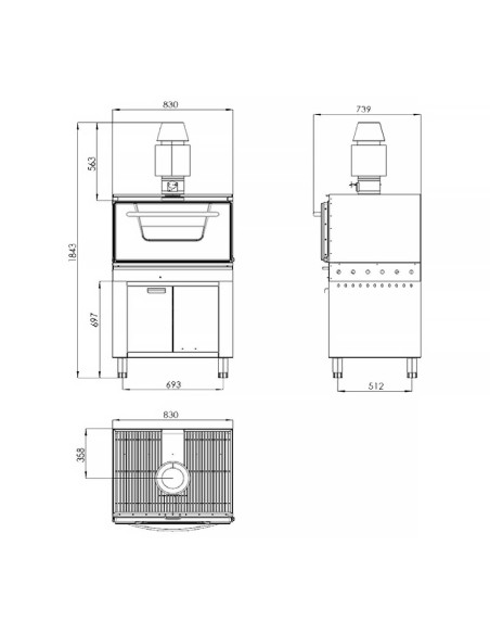 Horno Brasa Edenox HB-70-A | Hostelería Negocios