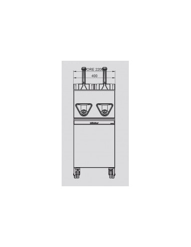 Freidora Eléctrica Valentine Core C2200 14,4 kW | Hostelería Negocios