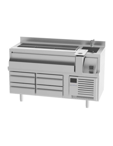 Mesa de preparación Cocktails BST 1600 R INFRICO|Hosteleria Negocios