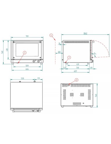 Horno Convección RX 424 FM 4 Bandejas | Hostelería Negocios