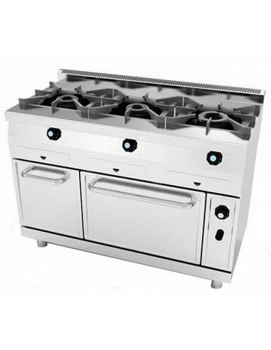 Cocina a Gas Jemi 631 Serie 600 con Horno | Hostelería Negocios