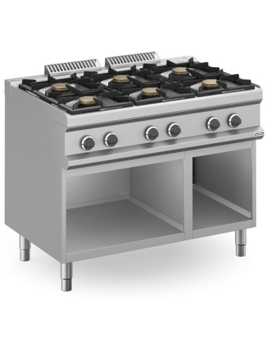 Cocina a Gas MBM MFB711AXL 6 Fuegos 42 kW | Hostelería Negocios