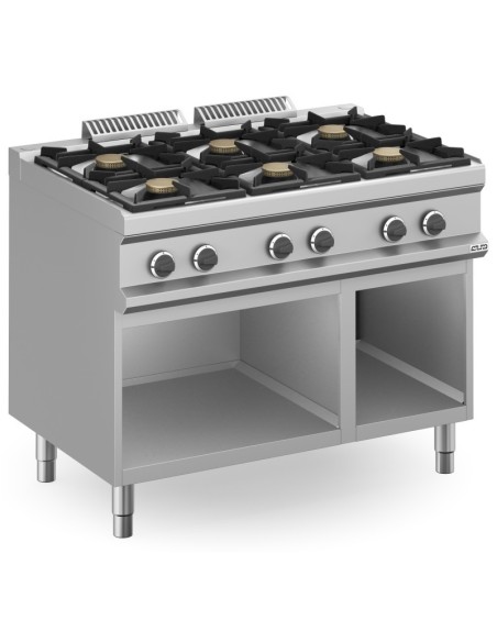 Cocina a Gas MBM MFB711AXL 6 Fuegos 42 kW | Hostelería Negocios
