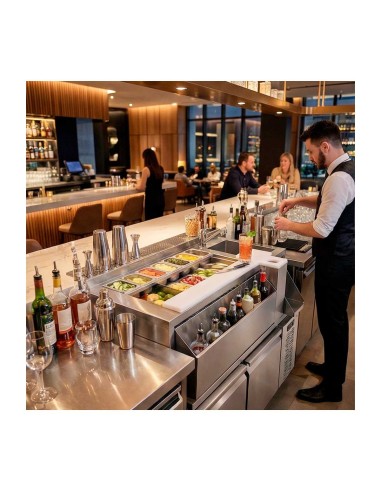 Mesa Fría Coctelería Eratos MCR 120D / 160D | Hostelería Negocios