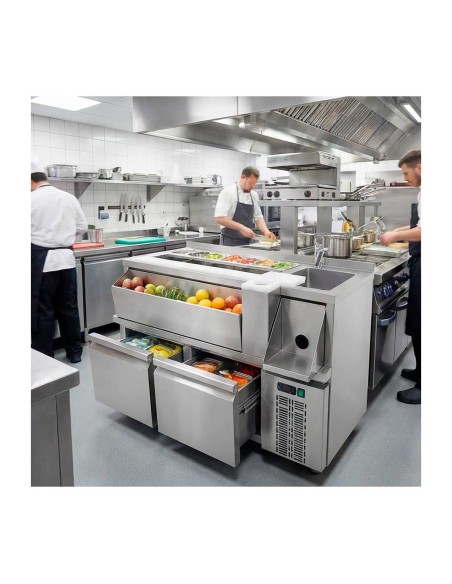 Mesa Fría Coctelería Eratos MCR 120D / 160D | Hostelería Negocios