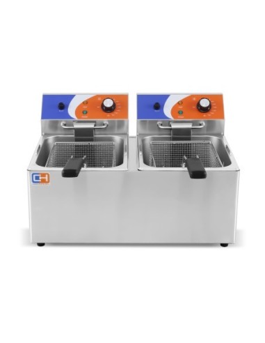 Freidora Eléctrica 8+8 L  EF-8L-2|Hosteleria Negocios