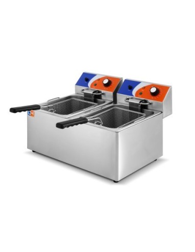 Freidora Eléctrica 8+8 L  EF-8L-2|Hosteleria Negocios