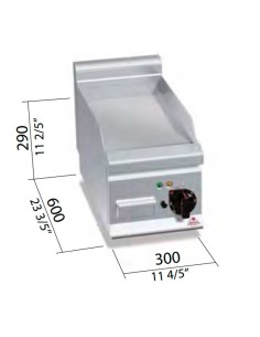 Fry Top Eléctrico Bertos Plus 600 E6FL3BP / E6FL6BP-2 | Hostelería Negocios 2