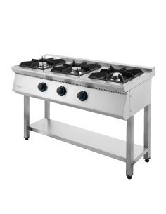 Cocina a Gas Eutron 9341 3 Fuegos con Bancada | Hostelería Negocios
