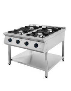 Cocina a Gas Eutron 9345 4 Fuegos con Bancada | Hostelería Negocio