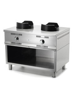 Cocina Wok Mainho W-200-ECO con Mesa Soporte | Hostelería Negocios