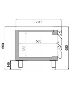 Mesa Baja de Congelación Infrico MSG 1600 BT GN 1/1 | Hostelería Negocios 2
