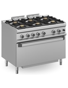Cocina a Gas MBM MFB711FGMXL con Horno Magistra Plus 700 | Hostelería Negocios