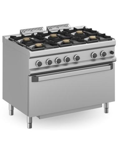 Cocina a Gas MBM MFB711FGMXL con Horno Magistra Plus 700 | Hostelería Negocios