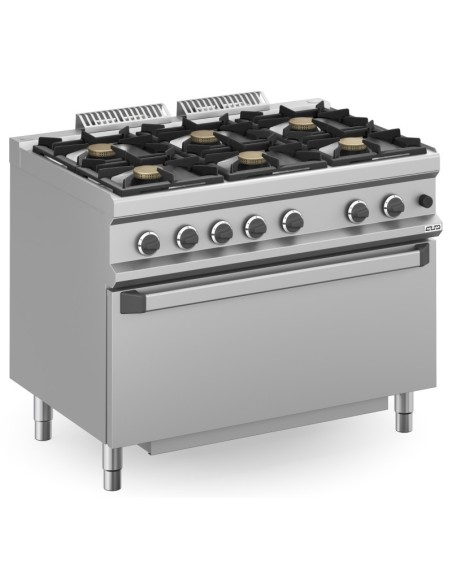 Cocina a Gas MBM MFB711FGMXL con Horno Magistra Plus 700 | Hostelería Negocios