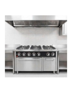 Cocina a Gas Fainca HR C6F750H Serie 750 con Horno GN 2/1 | Hostelería Negocios 2