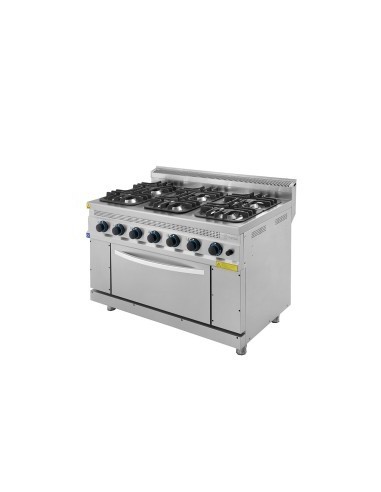 Cocina a Gas con Horno Eutron TC.7KG120 Serie 700 | Hostelería Negocios