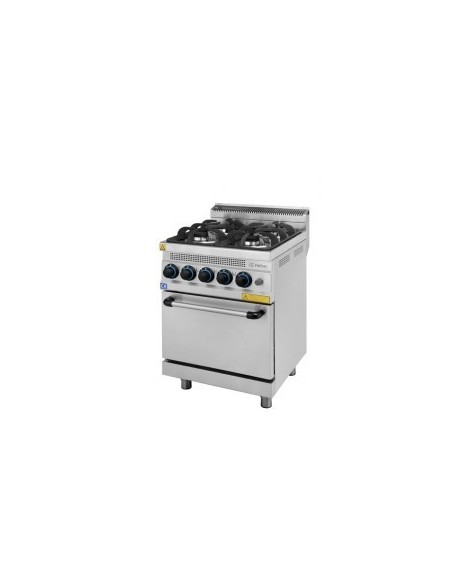 Cocina a Gas con Horno Eutron Turhan Serie 630 | Hostelería Negocios
