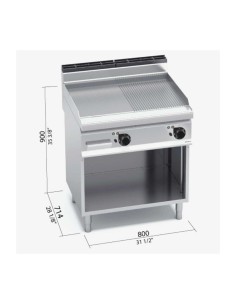 Fry Top Eléctrico Bertos Macros 700 Mixto | Hostelería Negocios 2