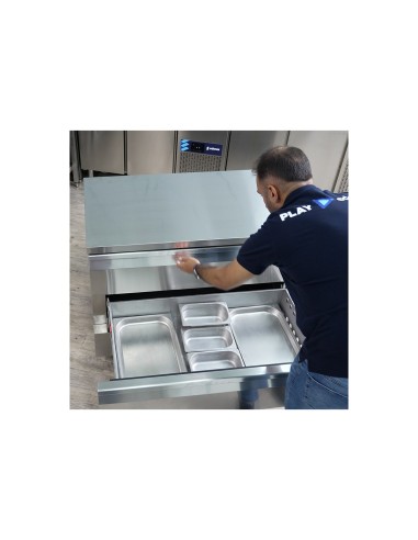 Mesa Refrigerada con Cajones Edenox Flexdrawer |Hostelería Negocios