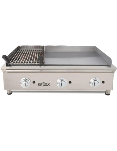 Fry Top con Barbacoa a Gas Arilex 100FRYGRBN | Hostelería Negocios