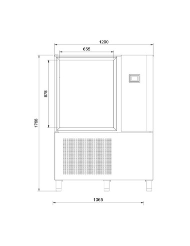 Abatidor de Temperatura Edenox AM-102 CD 10 GN 2/1 | Hostelería Negocios