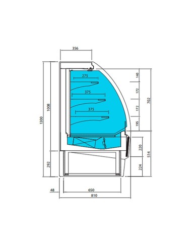 Vitrina Autoservicio Refrigerada Infrico VBR 12 SS | Hostelería Negocios