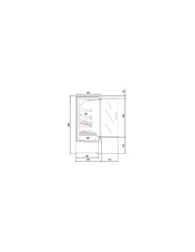 Vitrina Mural Refrigerada Docriluc DG3-12-H1 | Hostelería Negocios