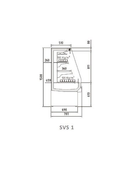 Vitrina Refrigerada Autoservicio Docriluc SVS1 12 M2 MAPLE | Hostelería Negocios