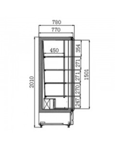 Expositor Mural Refrigerado Edenox VESUR 2204 C | Hostelería Negocios 2