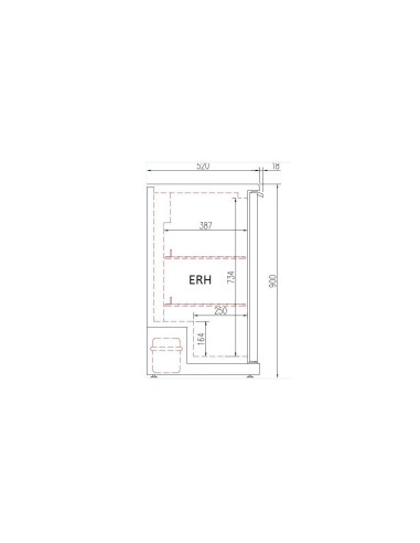 Expositor Refrigerado CORECO ERH-250-LI Mural | Hostelería Negocios