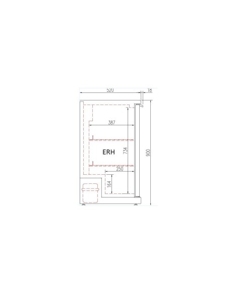 Expositor Refrigerado CORECO ERH-250-LI Mural | Hostelería Negocios