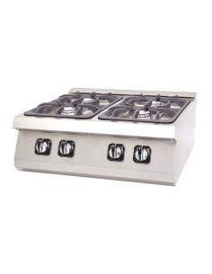 Cocina a Gas Eutron DRNGO-6060 4 Fuegos 20 kW | Hostelería Negocios