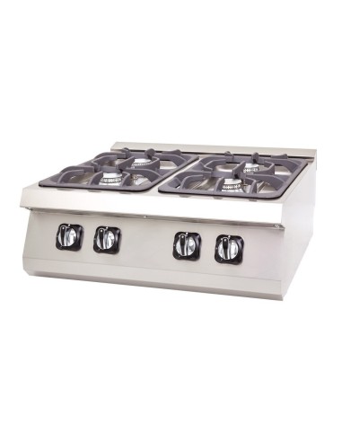 Cocina a Gas Eutron DRNGO-6060 4 Fuegos 20 kW | Hostelería Negocios