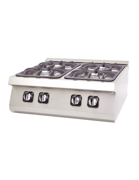 Cocina a Gas Eutron DRNGO-6060 4 Fuegos 20 kW | Hostelería Negocios