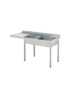 Fregadero 2 Senos Gama 500 con Espacio Lavavajillas|Hostelería Negocios 2