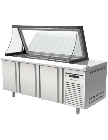 Mesa Preparación Coreco Gama 800 Cristal Elevable | Hostelería Negocios