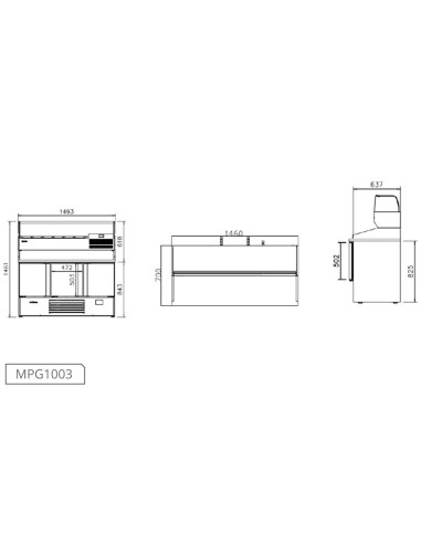 Mesa Preparación Pizza Infrico Serie 700 GN 1/1 | Hostelería Negocios