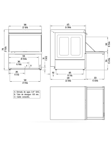 Lavavasos industrial Glass Pro GP50 SAMMIC|Hosteleria negocios