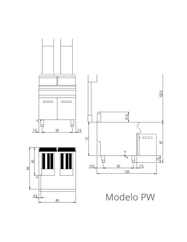 Freidora a Gas S900 SV 98 Savemah | Hostelería Negocios