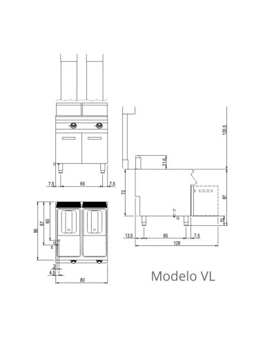 Freidora a Gas S900 SV 98 Savemah | Hostelería Negocios