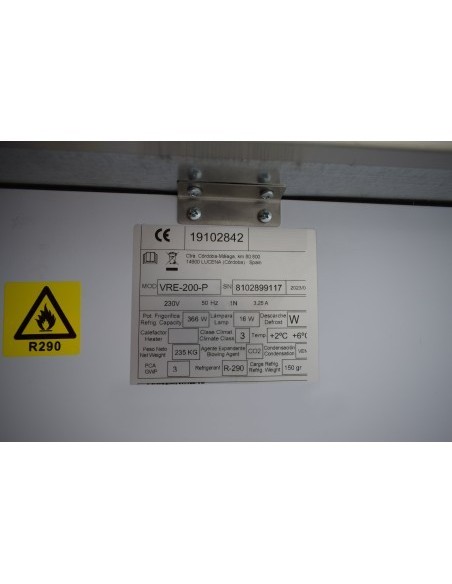 Vitrina de Pastelería Fondo 973 mm VRE-200|Hosteleria Negocios