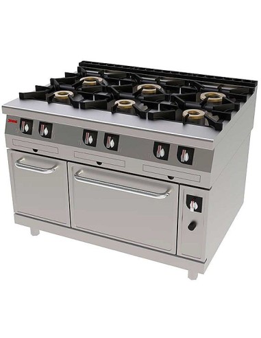 Cocina a Gas con Horno Jemi 611 Serie 900 EV | Hostelería Negocios