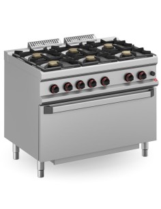 Cocina a Gas con Horno CG912+T MBM Serie Neo900 | Hostelería Negocios