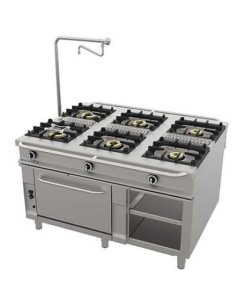 Cocina Central a Gas con Horno CG-1161 Repagas | Hostelería Negocios