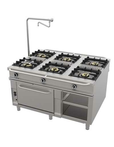 Cocina Central a Gas con Horno CG-1161 Repagas | Hostelería Negocios