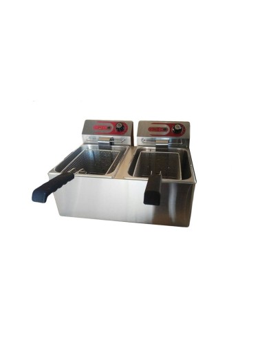 Freidora Eléctrica Doble 8+8 Litros EF-8L Eutron | Hostelería Negocios