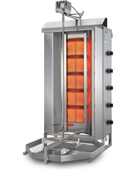 Asador de Kebab a Gas Potis GD5/S | Hostelería Negocios