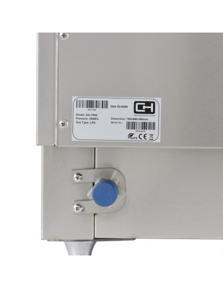Fry Top a Gas Cromo Duro GG-750D Clima Hostelería | Hostelería Negocios