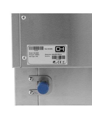 Fry tops a Gas Cromo Duro GG-600D|Hosteleria negocios